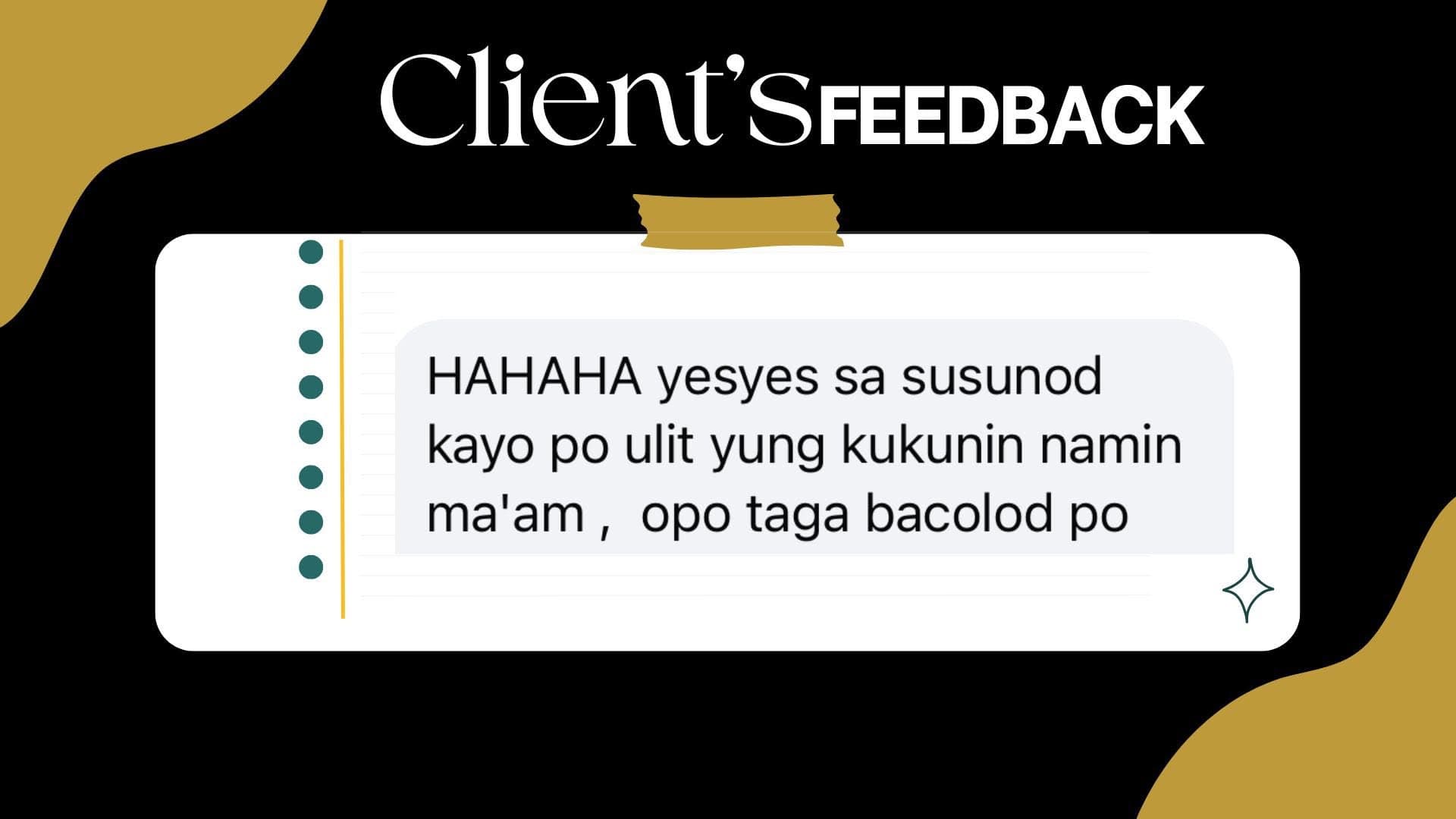 Client feedback for The Feastful Events