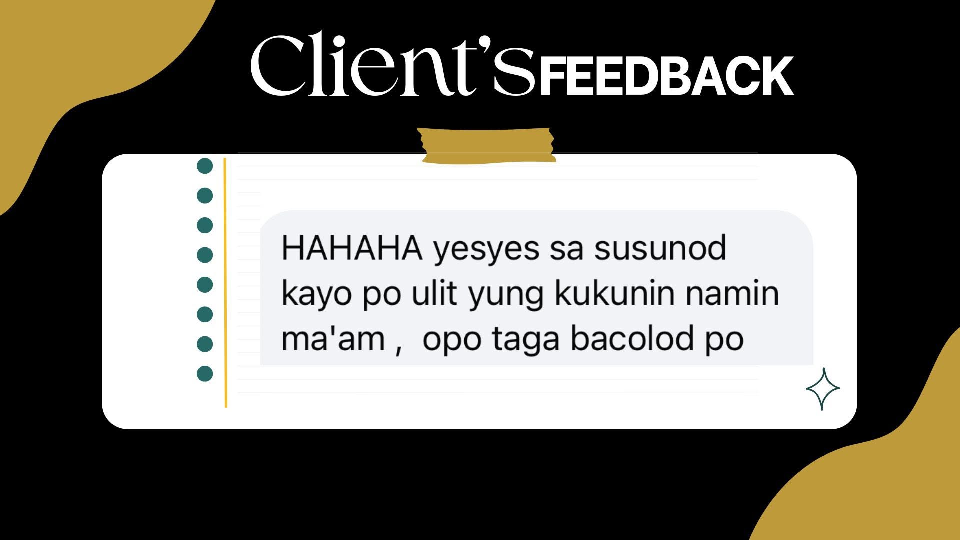 Client feedback for The Feastful Events