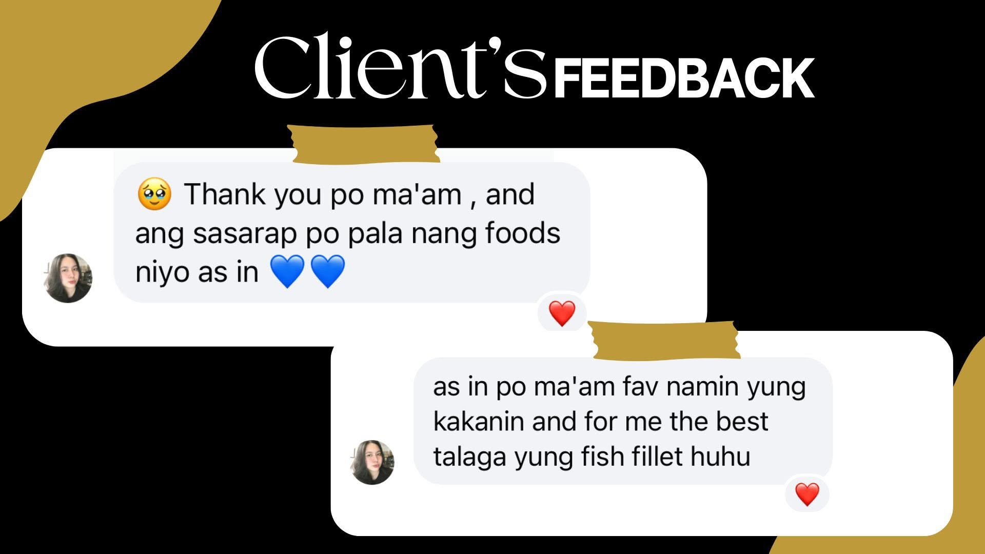 More client feedback for The Feastful Events